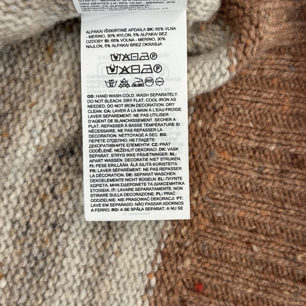 NWT SmartWool Womens Cozy Lodge Ombré Sweater XL Merino Wool Blend Neutral Layer - Picture 9 of 14